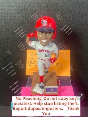 NIB Louisville Bats Aristides Aquino Bobblehead Bobble arm approx 6.5”H 2”W base